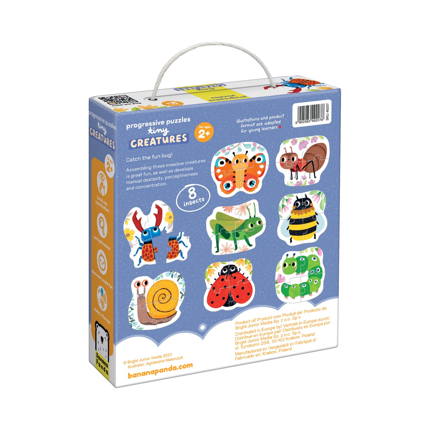 Progressive Puzzles – Pequenas Criaturas + 2 anos (Banana Panda)