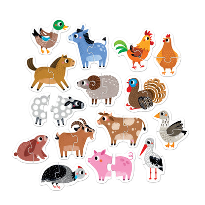 Progressive Puzzles – Animais da Quinta + 2 anos (Banana Panda)