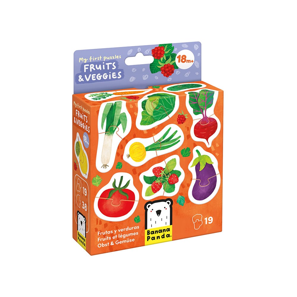 First Puzzles Frutas & Legumes + 18 meses (Banana Panda)