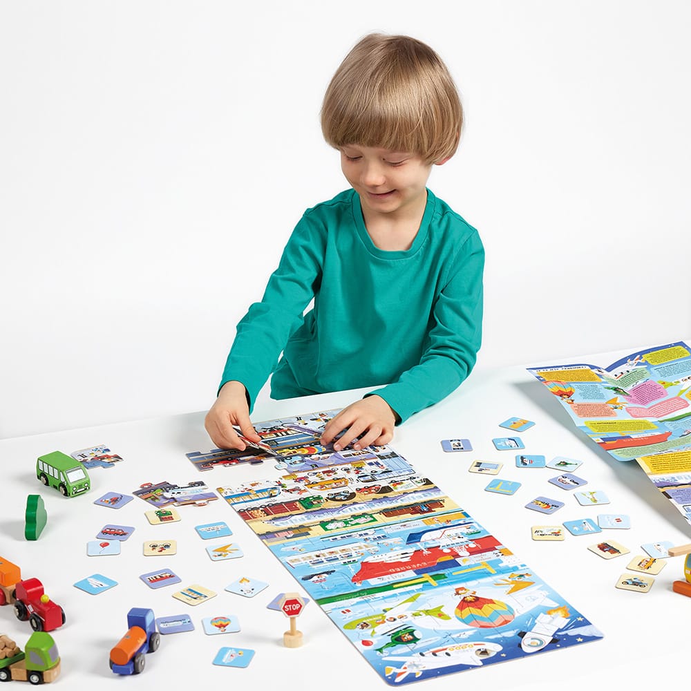 Puzzle Transportes + 4 anos (Banana Panda)