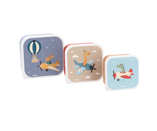 Conjunto de 3 Lancheiras Planes – Tutete