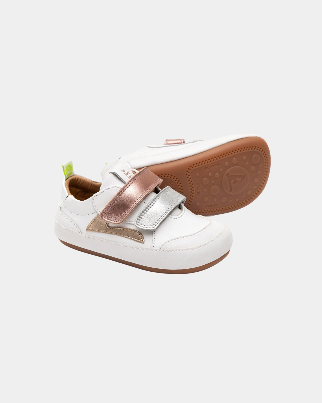 Sapatilhas Barefoot Tip Toey Joey Landy - White/Rose Gold