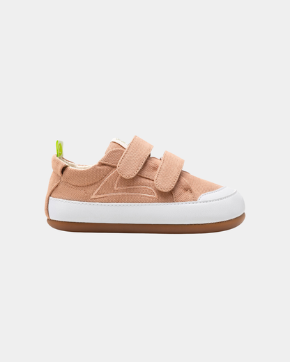 Sapatilhas Barefoot Tip Toey Joey Bossy Green - Lona Rosa
