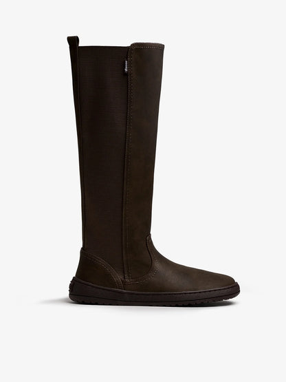 Botas Altas Barefoot de Mulher MTNG Free Alask - Castanho