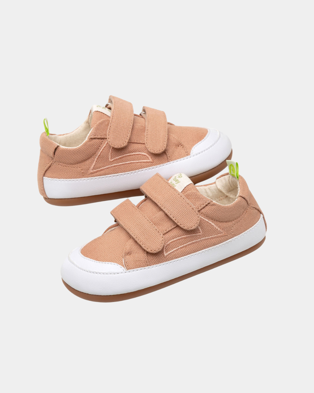 Sapatilhas Barefoot Tip Toey Joey Bossy Green - Lona Rosa