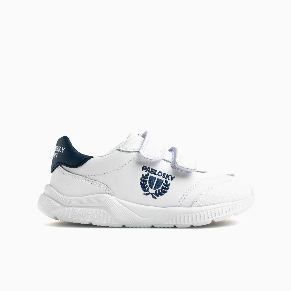 Sapatilhas Barefoot Pablosky Saturn – Branco/Azul