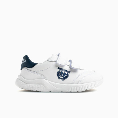 Sapatilhas Barefoot Pablosky Saturn – Branco/Azul