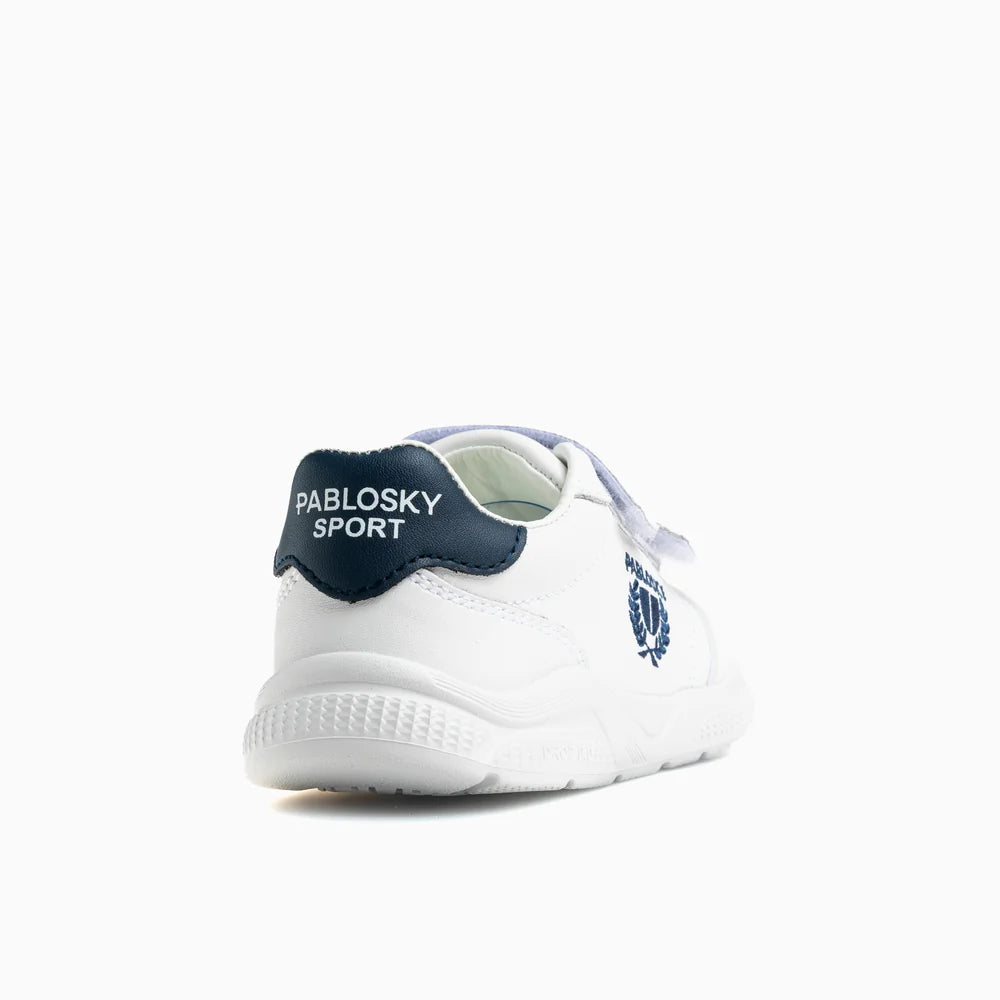 Sapatilhas Barefoot Pablosky Saturn – Branco/Azul