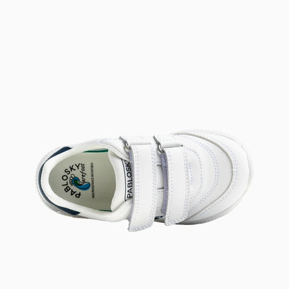 Sapatilhas Barefoot Pablosky Saturn – Branco/Azul