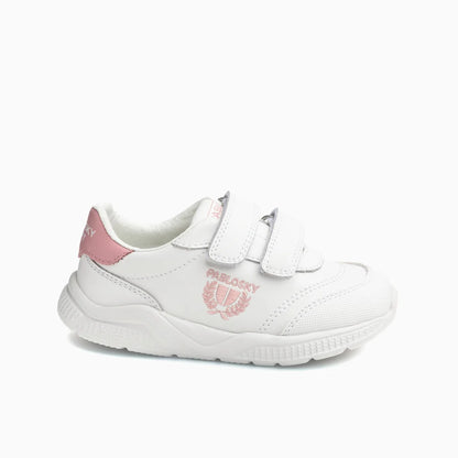 Sapatilhas Barefoot Pablosky Saturn – Branco/Rosa