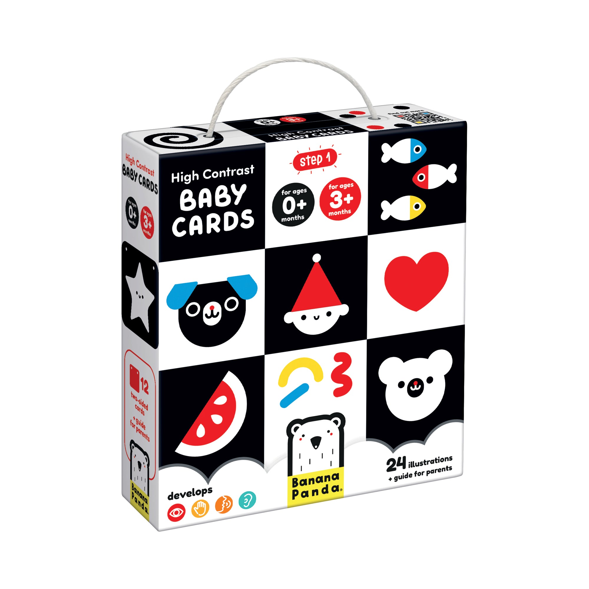 High Contrast Baby Cards 0 a 3 meses (Banana Panda)