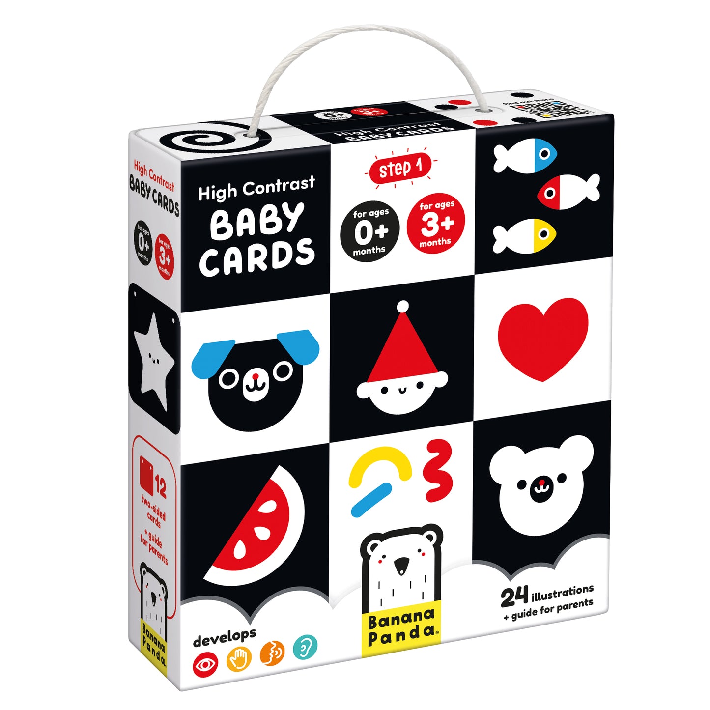 High Contrast Baby Cards 0 a 3 meses (Banana Panda)