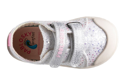 Sapatilhas Pablosky Lona Glitter - Prateado