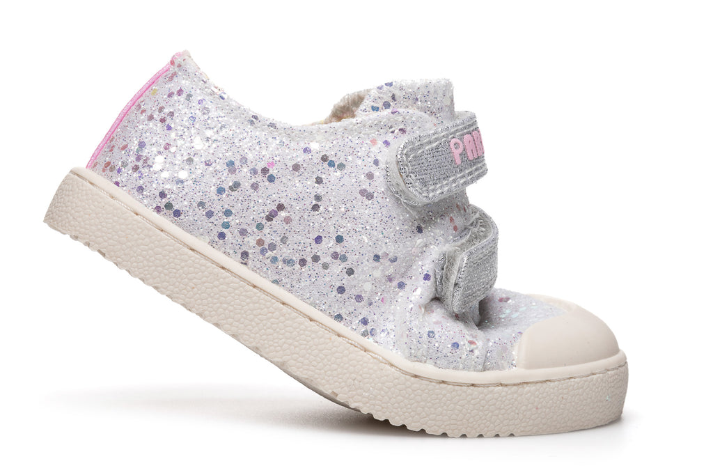 Sapatilhas Lona Glitter - Prateado