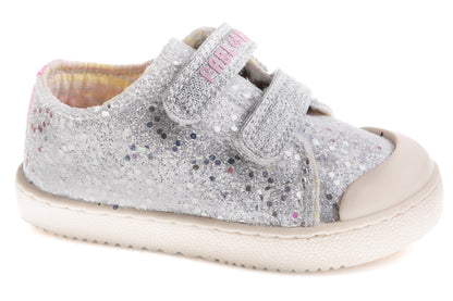 Sapatilhas Pablosky Lona Glitter - Prateado