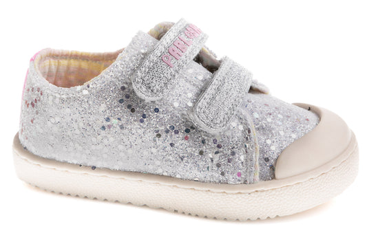 Sapatilhas Lona Glitter - Prateado