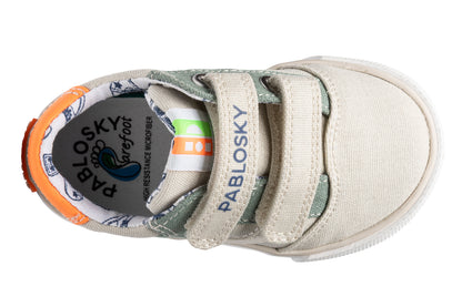 Sapatilhas Pablosky Barefoot Lona - Beige