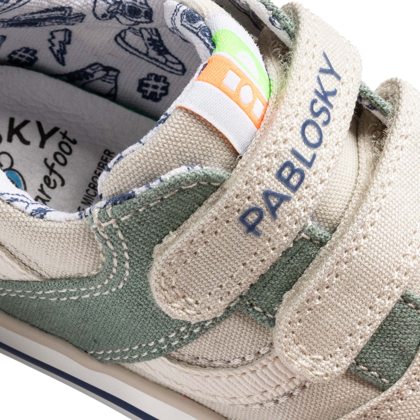 Sapatilhas Pablosky Barefoot Lona - Beige