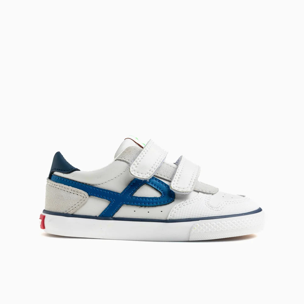 Sapatilhas Barefoot Pablosky City – Branco/Azul