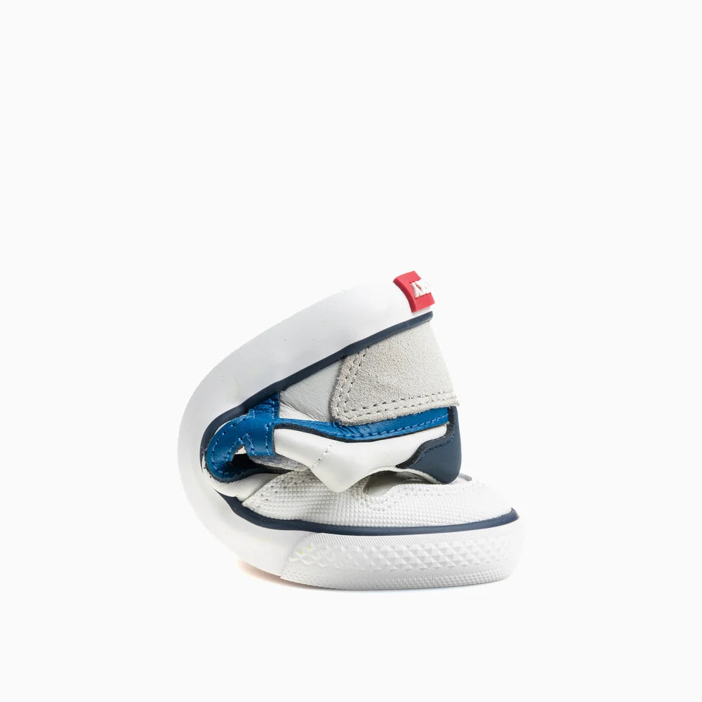 Sapatilhas Barefoot Pablosky City – Branco/Azul