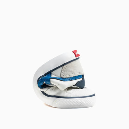 Sapatilhas Barefoot Pablosky City – Branco/Azul
