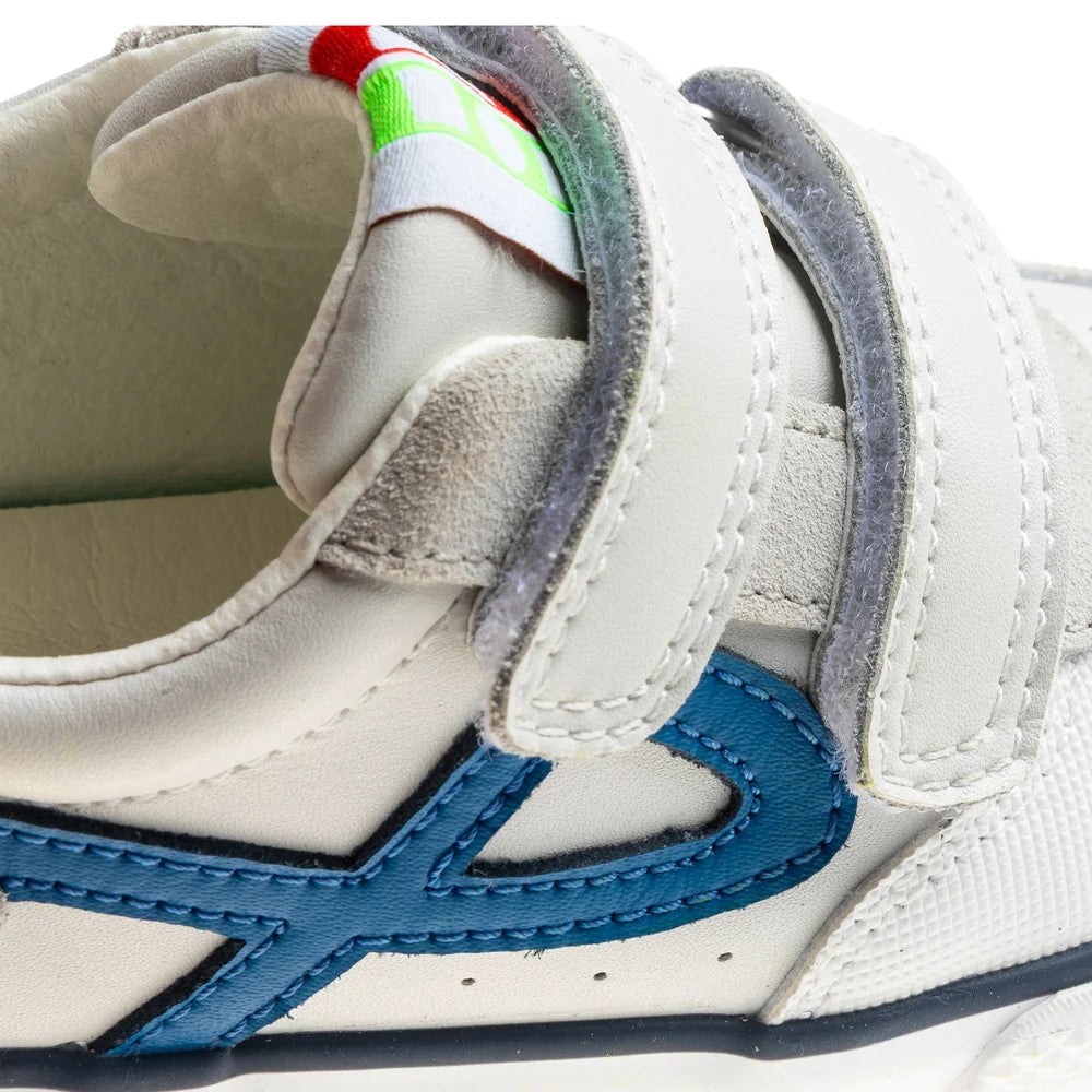 Sapatilhas Barefoot Pablosky City – Branco/Azul
