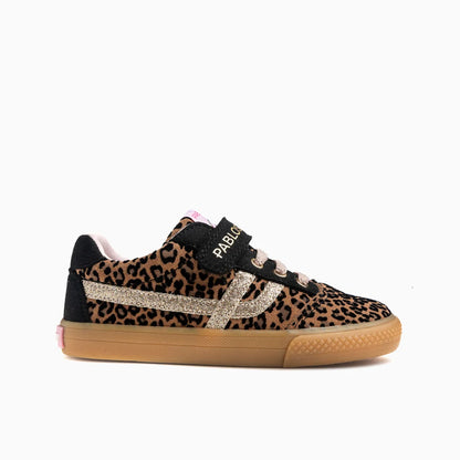 Sapatilhas Júnior Barefoot Pablosky City – Leopardo