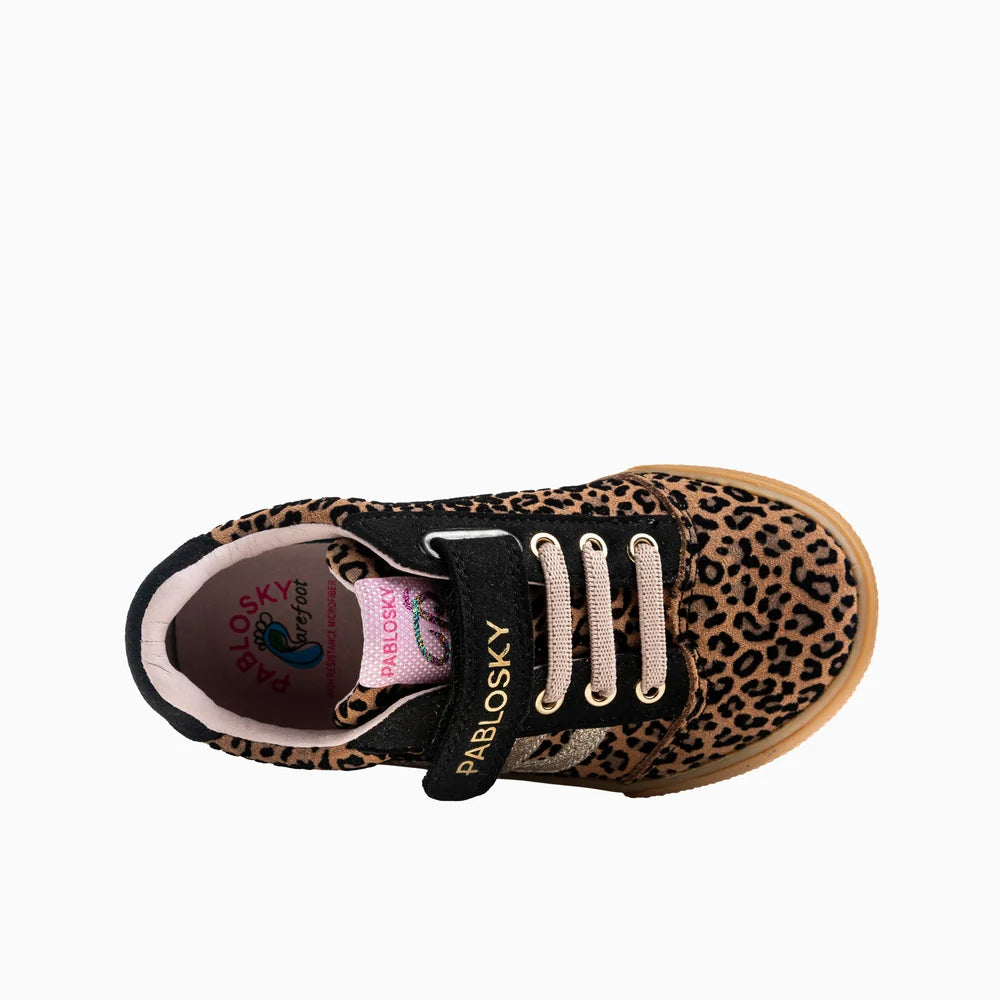 Sapatilhas Júnior Barefoot Pablosky City – Leopardo