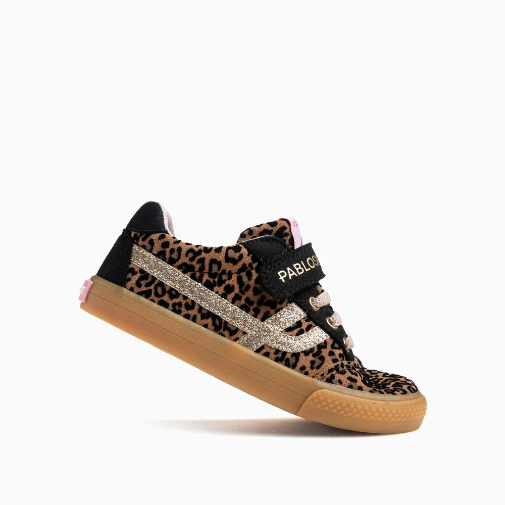 Sapatilhas Júnior Barefoot Pablosky City – Leopardo