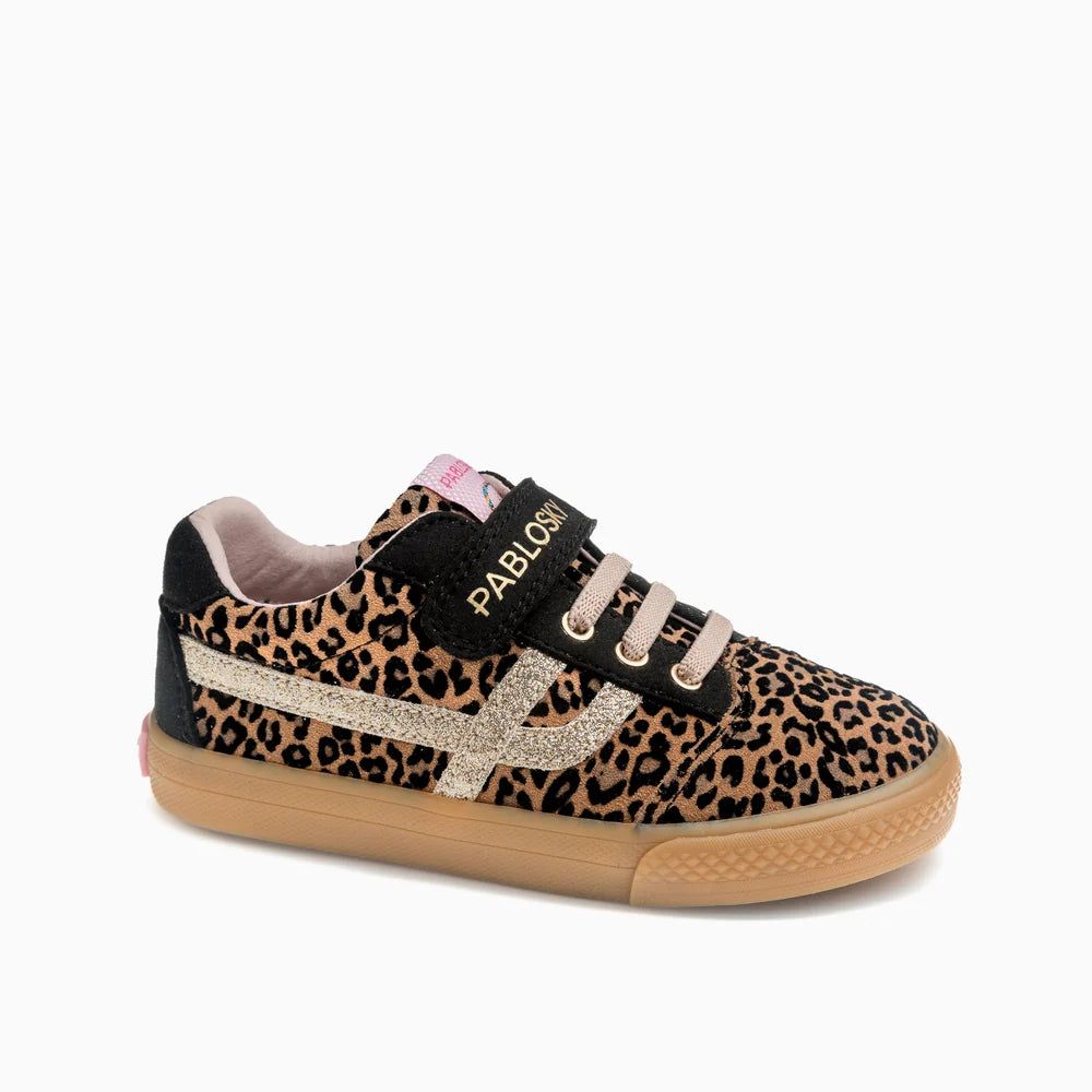 Sapatilhas Júnior Barefoot Pablosky City – Leopardo