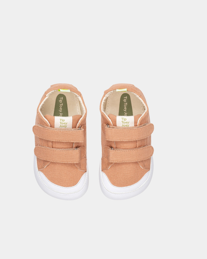 Sapatilhas Barefoot Tip Toey Joey Bossy Green - Lona Rosa