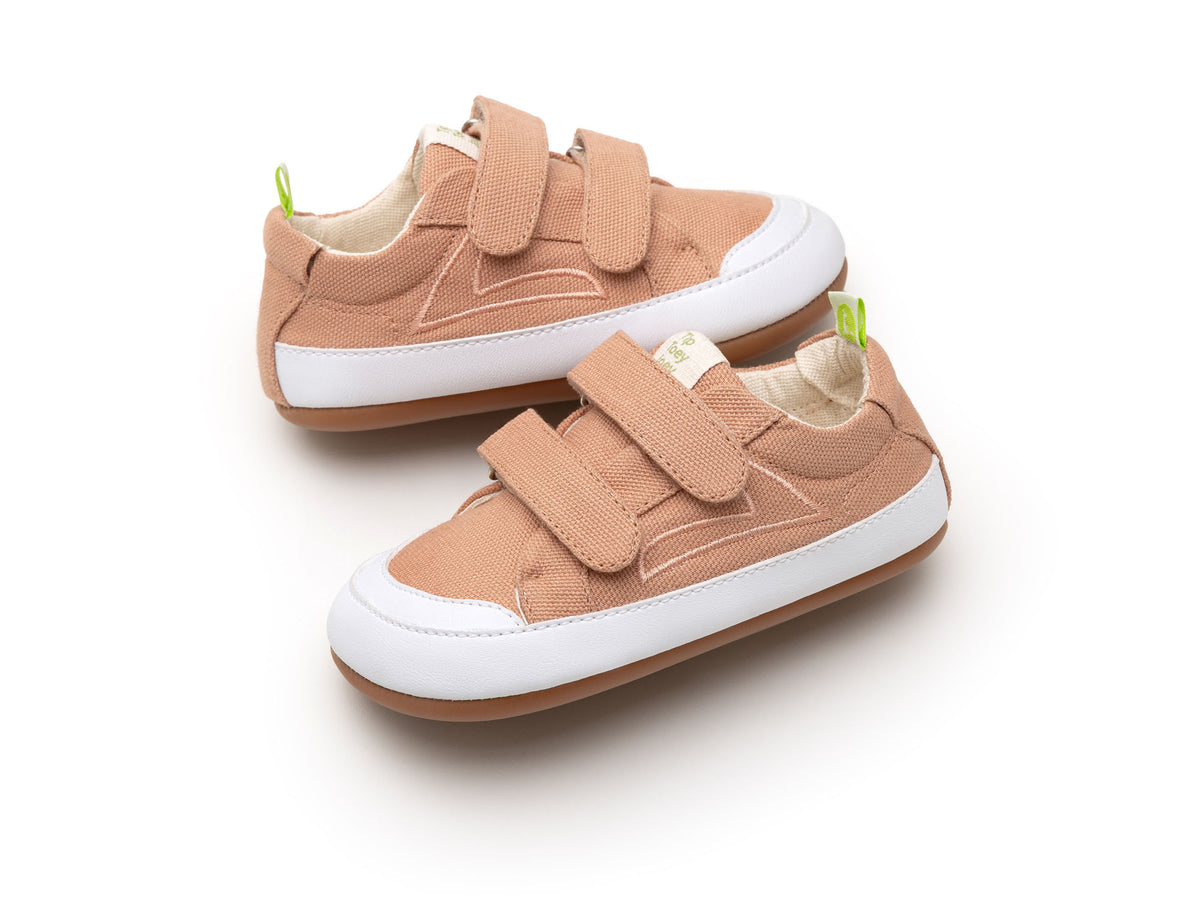 EM BREVE: Sapatilhas Barefoot Tip Toey Joey Bossy Green - Lona Rosa