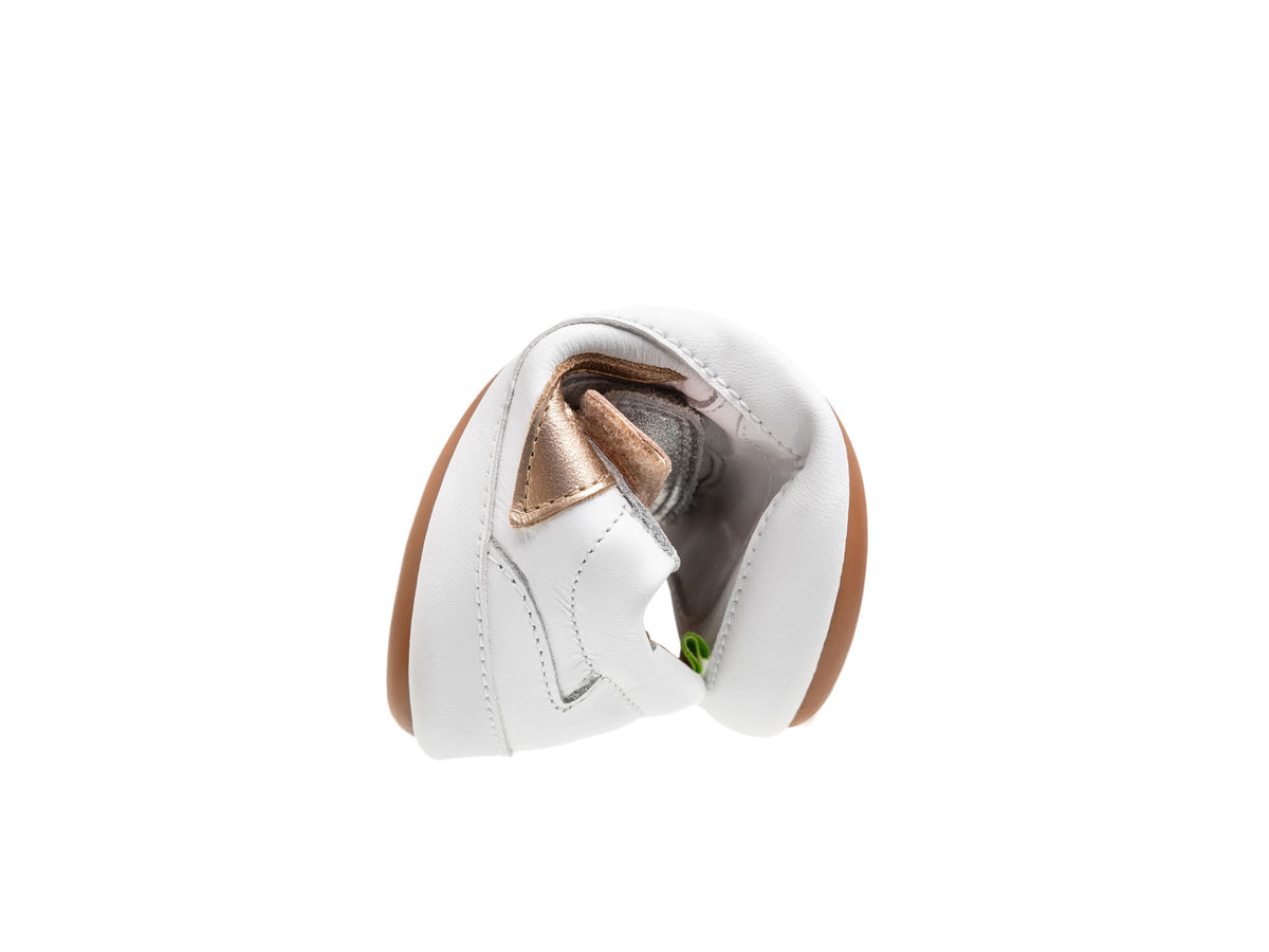 EM BREVE: Sapatilhas Barefoot Tip Toey Joey Landy - White/Rose Gold