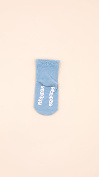 Meias Antiderrapantes Attipas Rainbow - Azul (1 par)