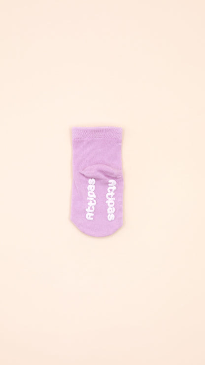 Meias Antiderrapantes Attipas Rainbow - Roxo (1 par)
