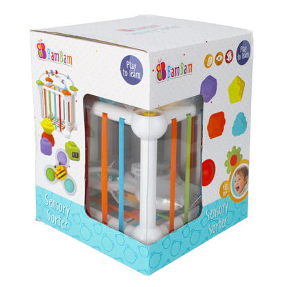 Cubo de Atividades Sensoriais com Blocos – Bam Bam +18M
