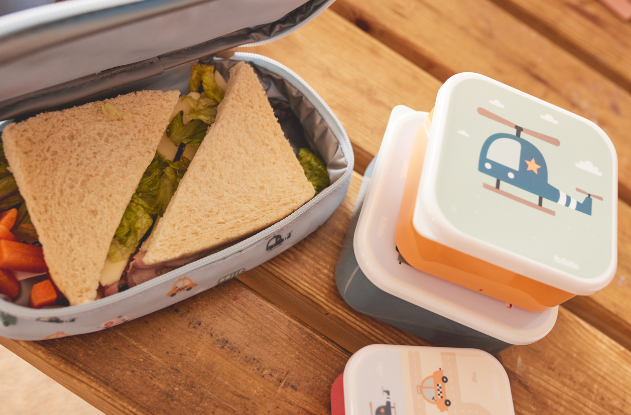 Conjunto de 3 Lancheiras City Cars para crianças