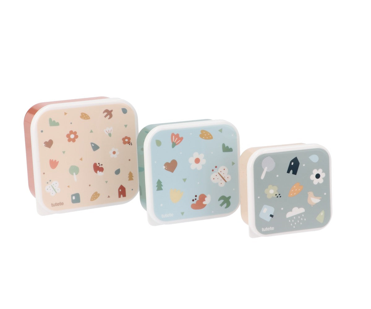 Set of 3 The Three Little Pigs Lunchboxes for Kids