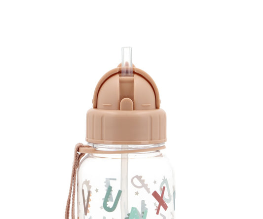 Garrafa Plástico Funny Letters 500 ml para crianças