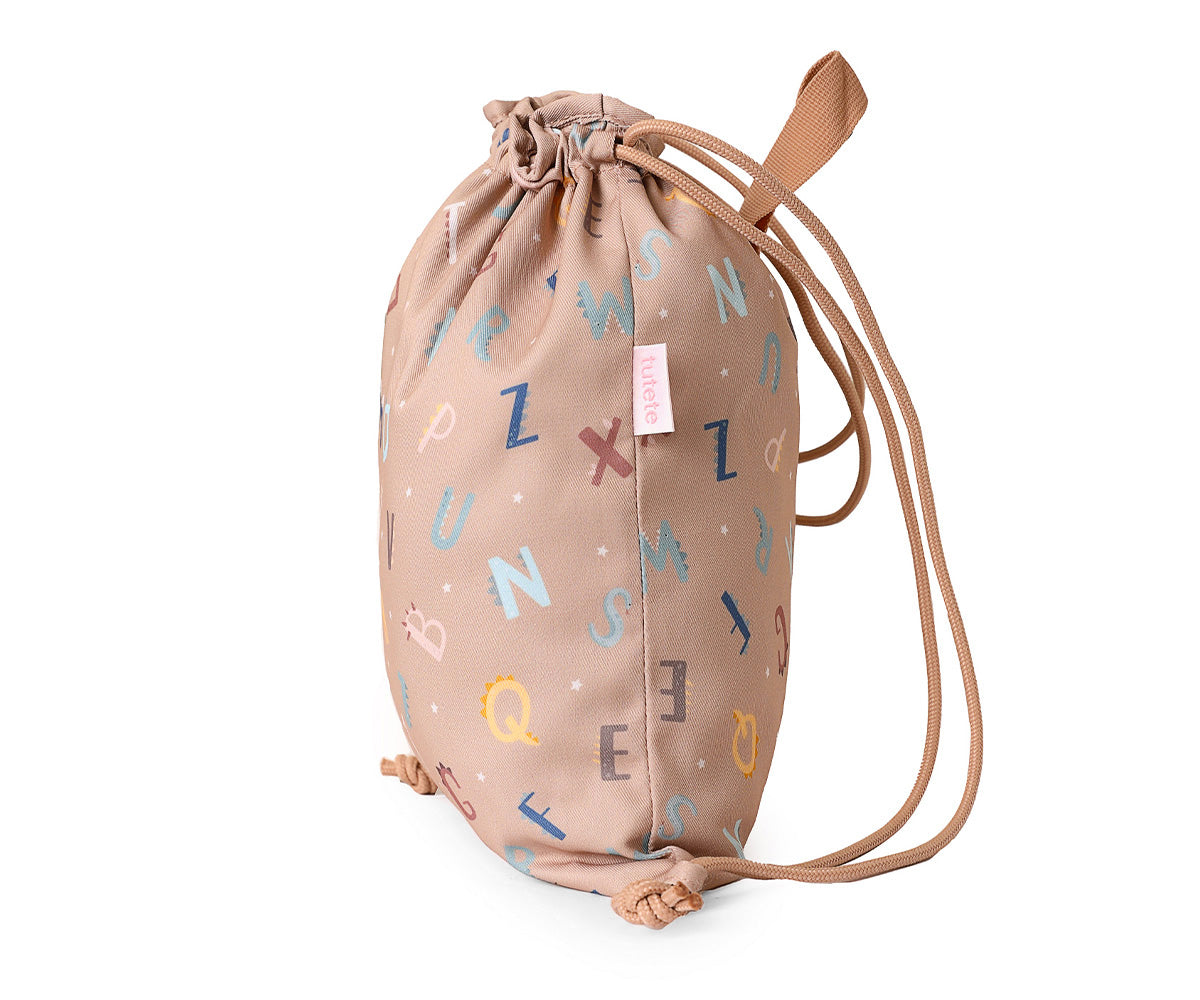 Mochila Saco de Tecido Funny Letters