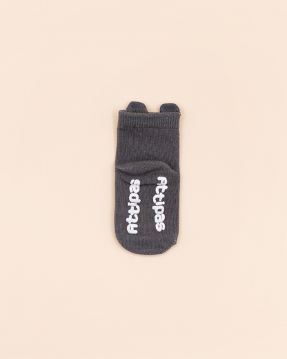 Meias Antiderrapantes Attipas Koala (Cinza) – 1 Par