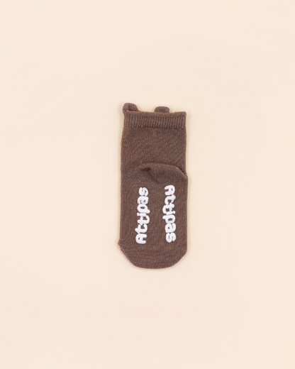 Meias Antiderrapantes Attipas Otter (Castanho) – 1 Par
