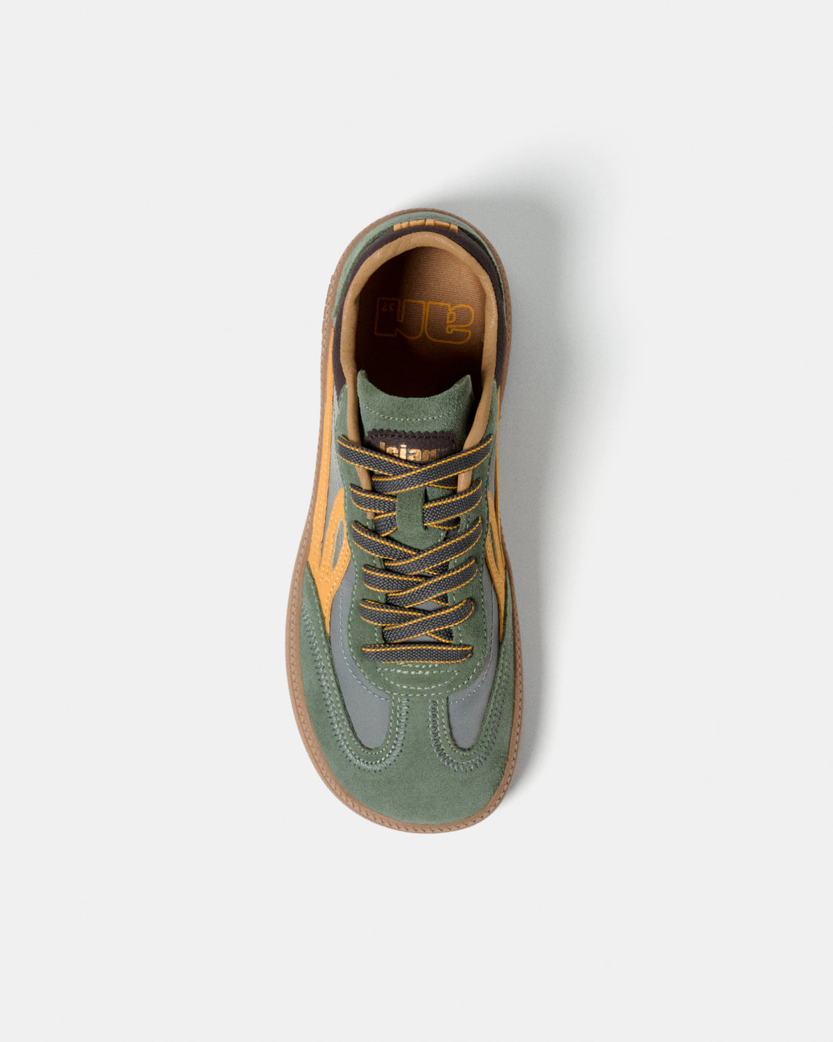 Sapatilhas Barefoot Lejan One -  Mineral Gray / Mustard
