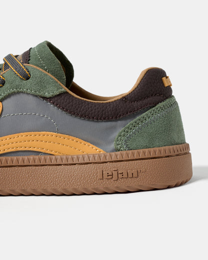 Sapatilhas Barefoot Lejan One -  Mineral Gray / Mustard