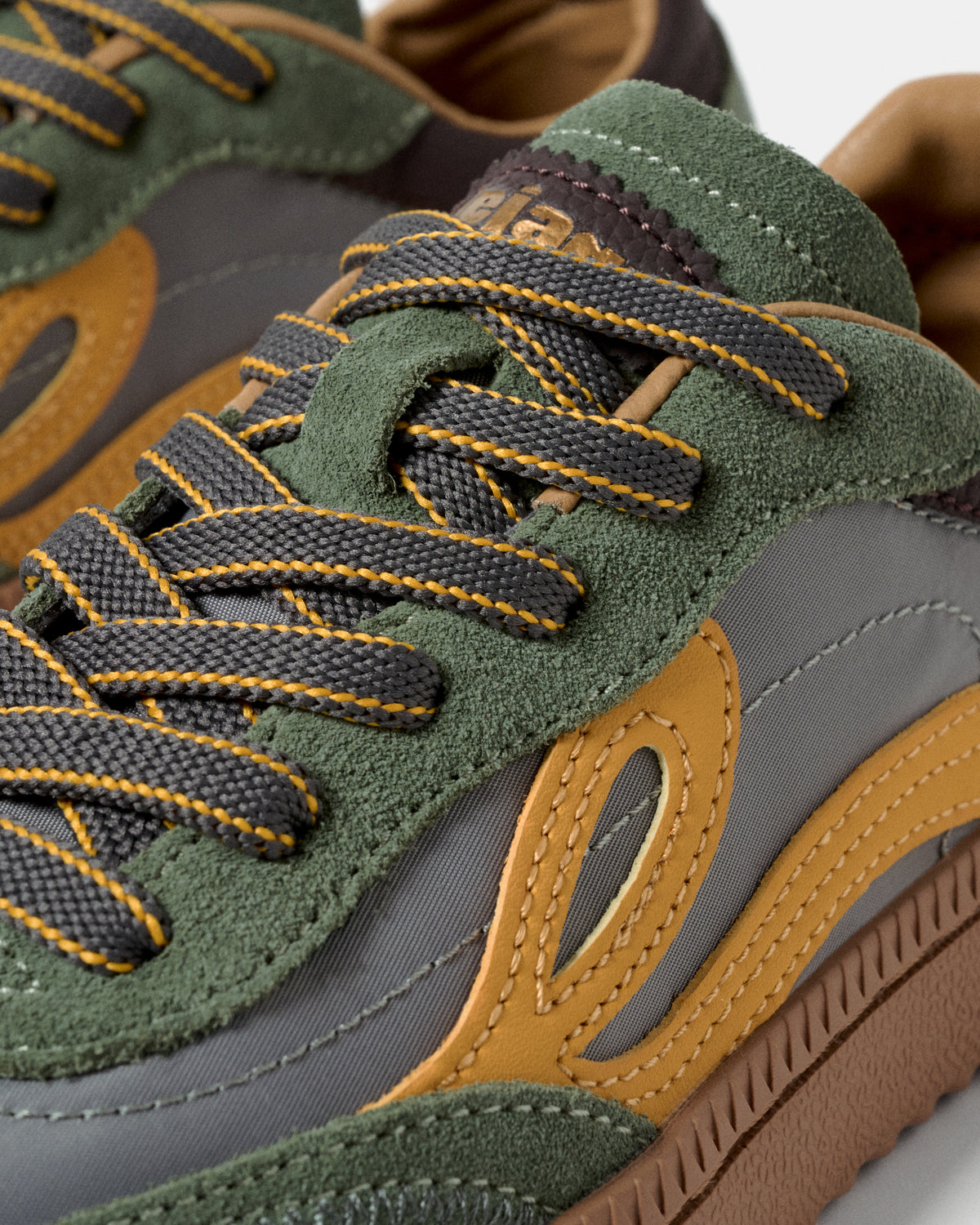 Sapatilhas Barefoot Lejan One -  Mineral Gray / Mustard