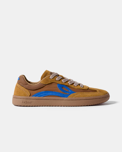 Sapatilhas Barefoot Lejan One -  Camel / Electric Blue