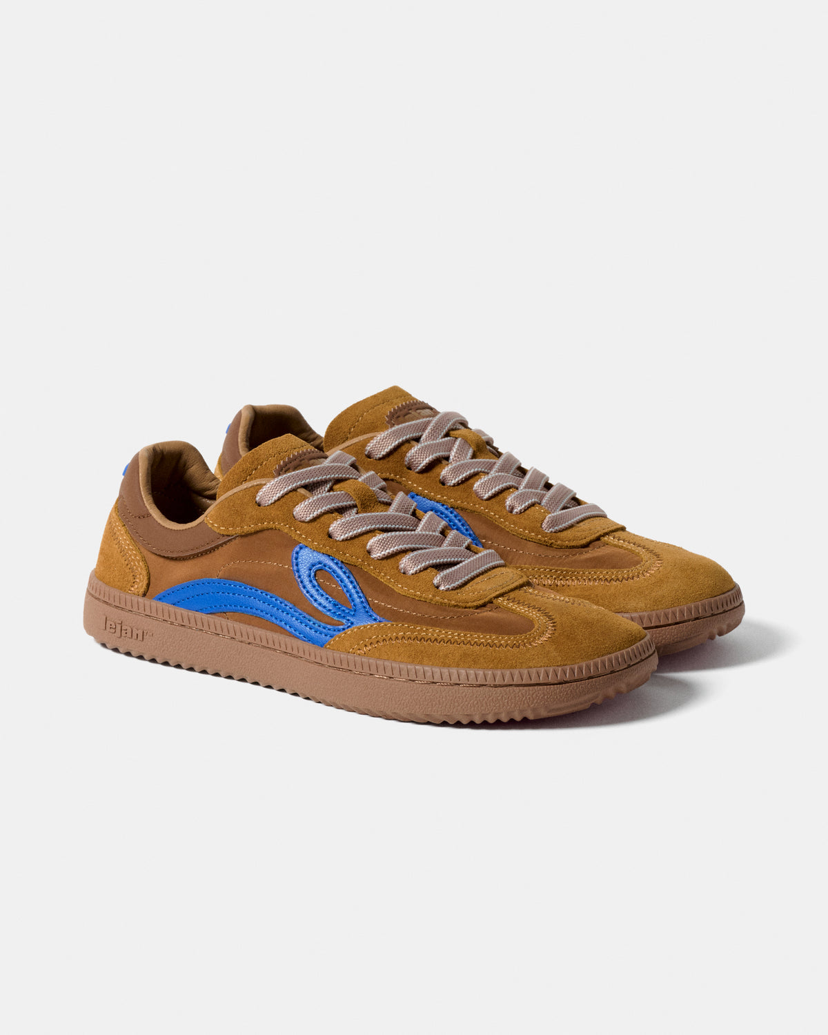 Sapatilhas Barefoot Lejan One -  Camel / Electric Blue
