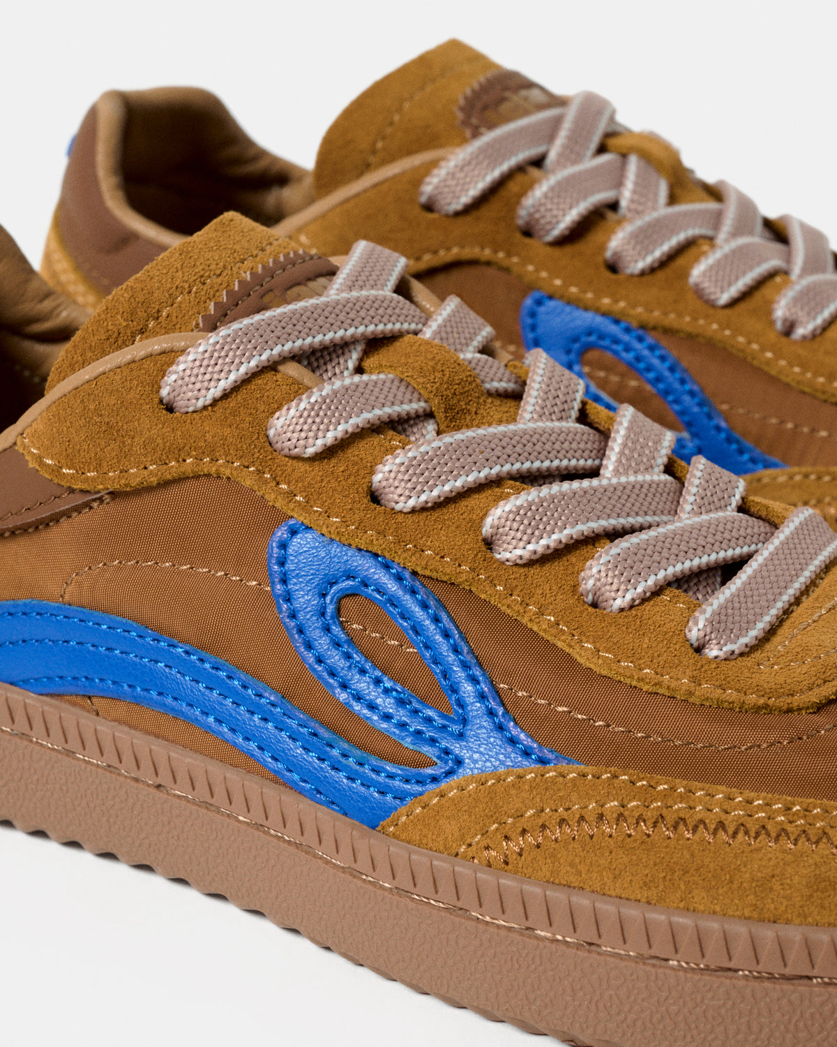Sapatilhas Barefoot Lejan One -  Camel / Electric Blue