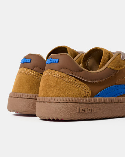 Sapatilhas Barefoot Lejan One -  Camel / Electric Blue