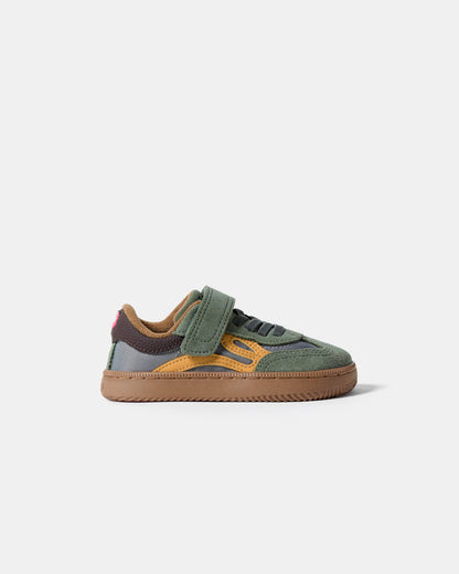 Sapatilhas Barefoot Criança Lejan One Nylon - Mineral Gray / Mustard